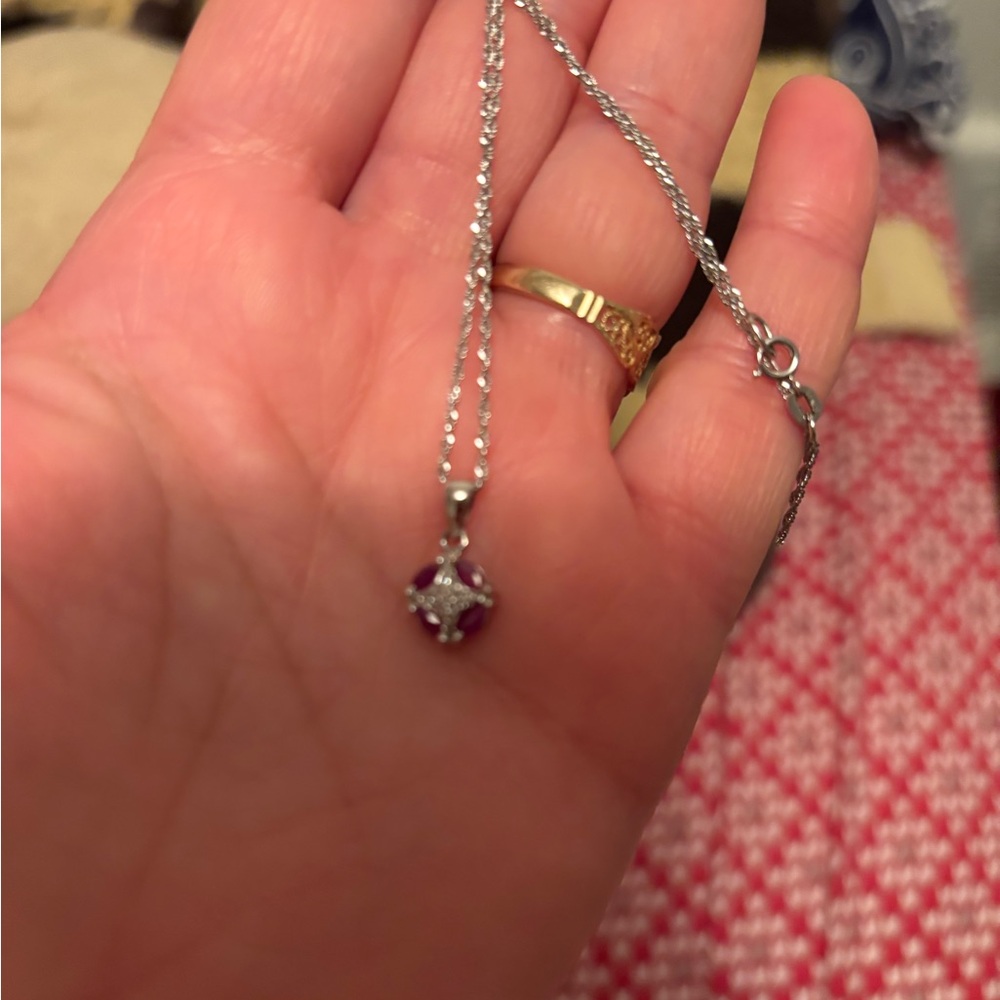 10k ruby necklace - Picture 3 of 3